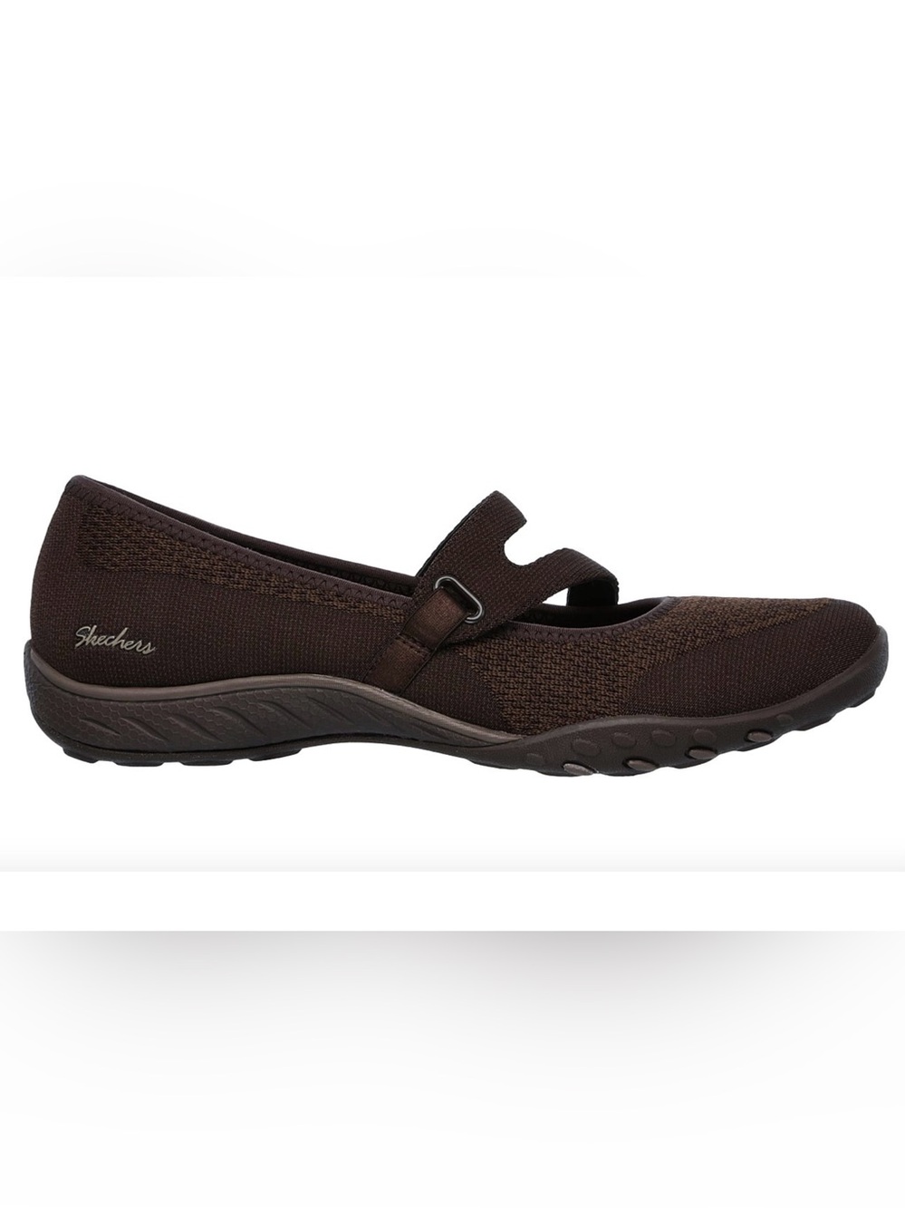SKECHERS Mary Jane flats Relaxed Fit Breathe Easy Lucky Lady shoes  7 brown EUC